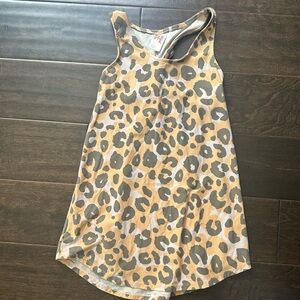 Leopard Print Kids Sleeveless Top